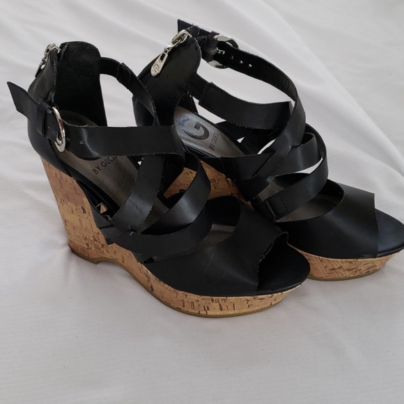 Guess Shoes - Guess Strappy Cork Wedges